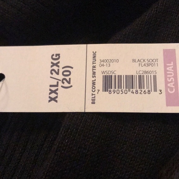 Belt cowl sweater - Picture 4 of 4